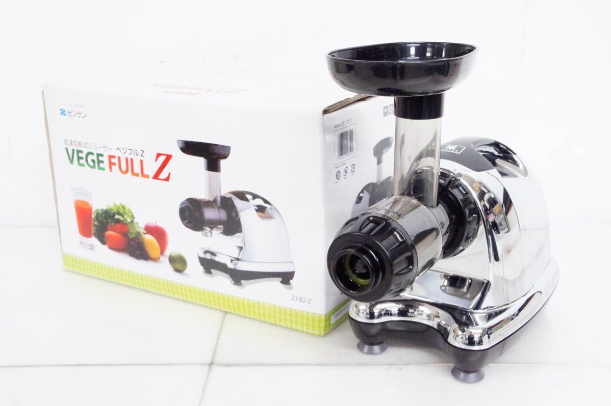 【未使用品】ゼンケン VEGE FULL Z 低速回転式ジューサー ベジフルZ 未使用品 VEGEFULL Z ゼンケン ベジフル Z 低速回転式 ジューサー