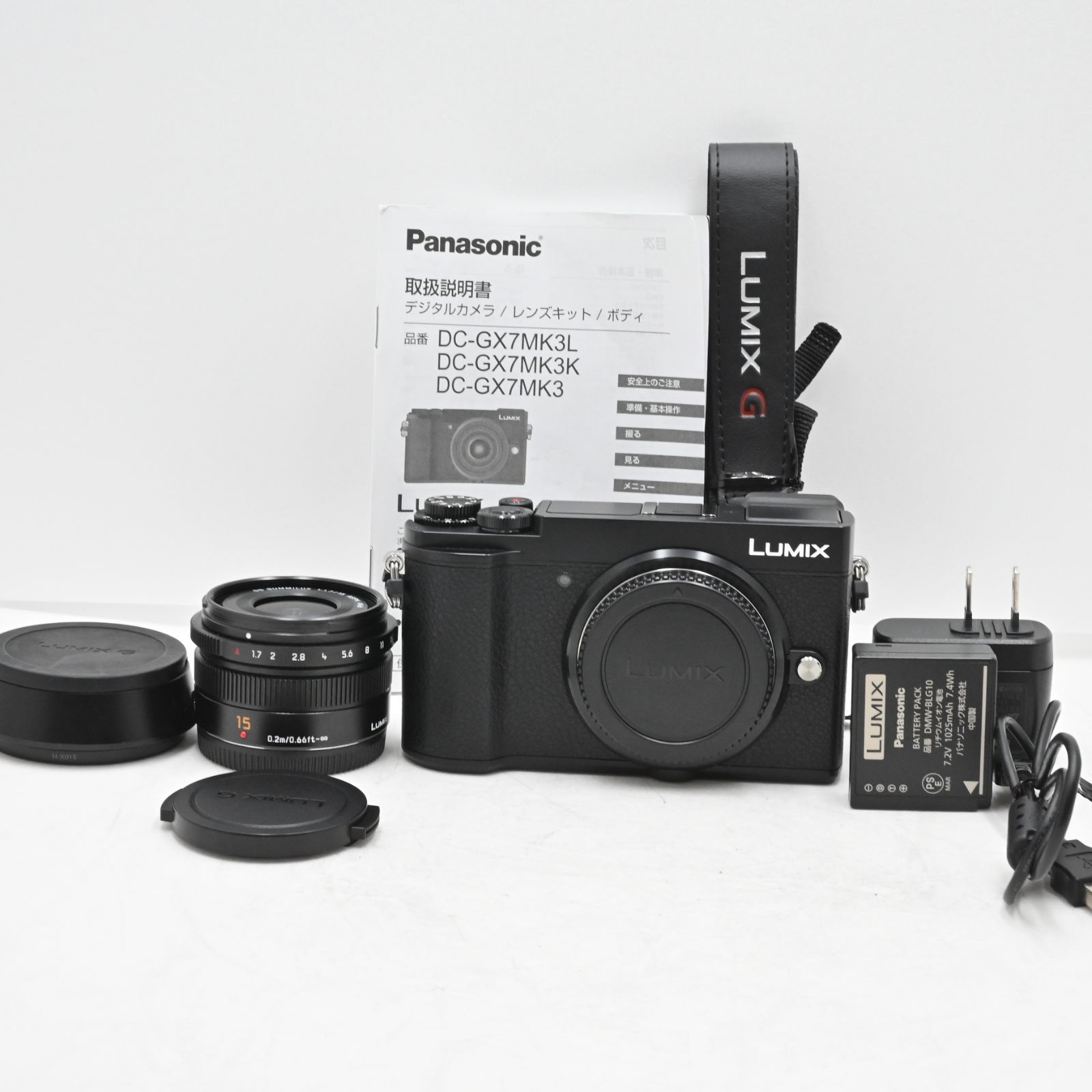 ショット数 123 パナソニック ミラーレス一眼カメラ ルミックス GX7MK3 単焦点ライカDGレンズキット ブラック