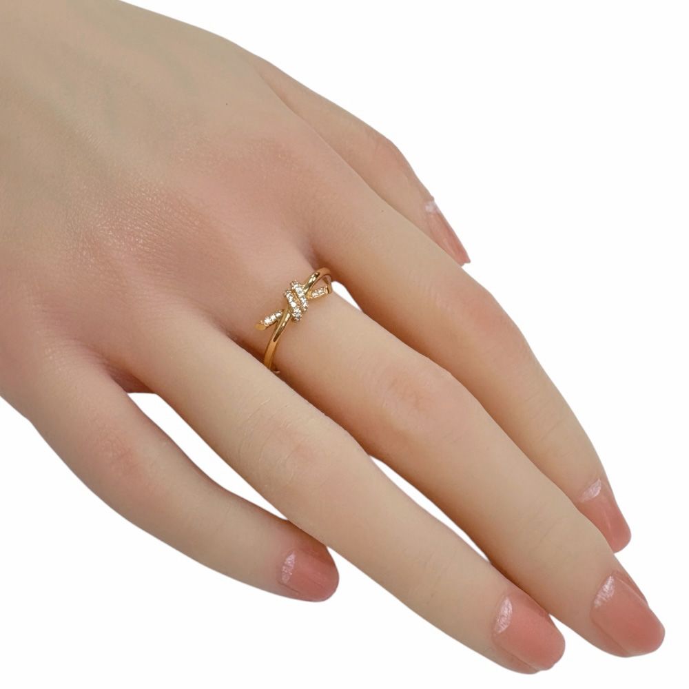 ティファニー ノット リング 指輪 14号 18金 K18ピンクゴールド