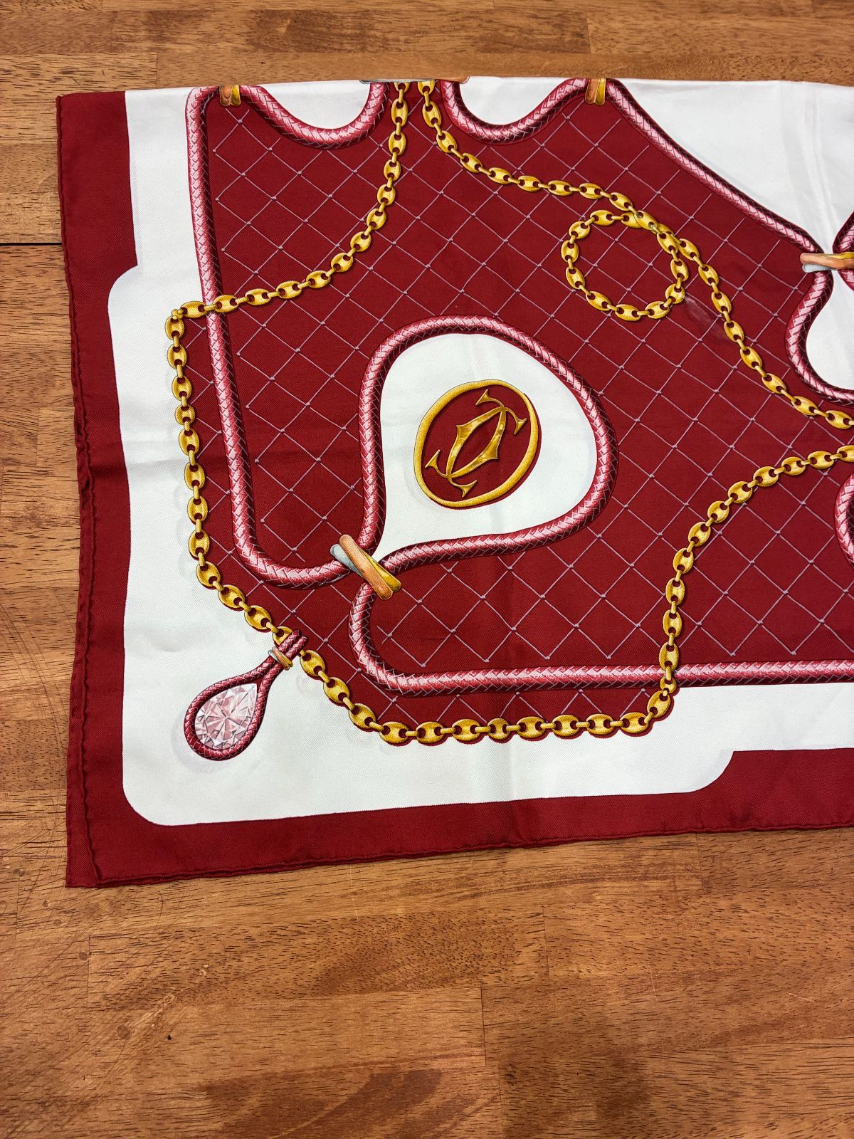 must de Cartier カルティエ 大判スカーフストール must de マスト