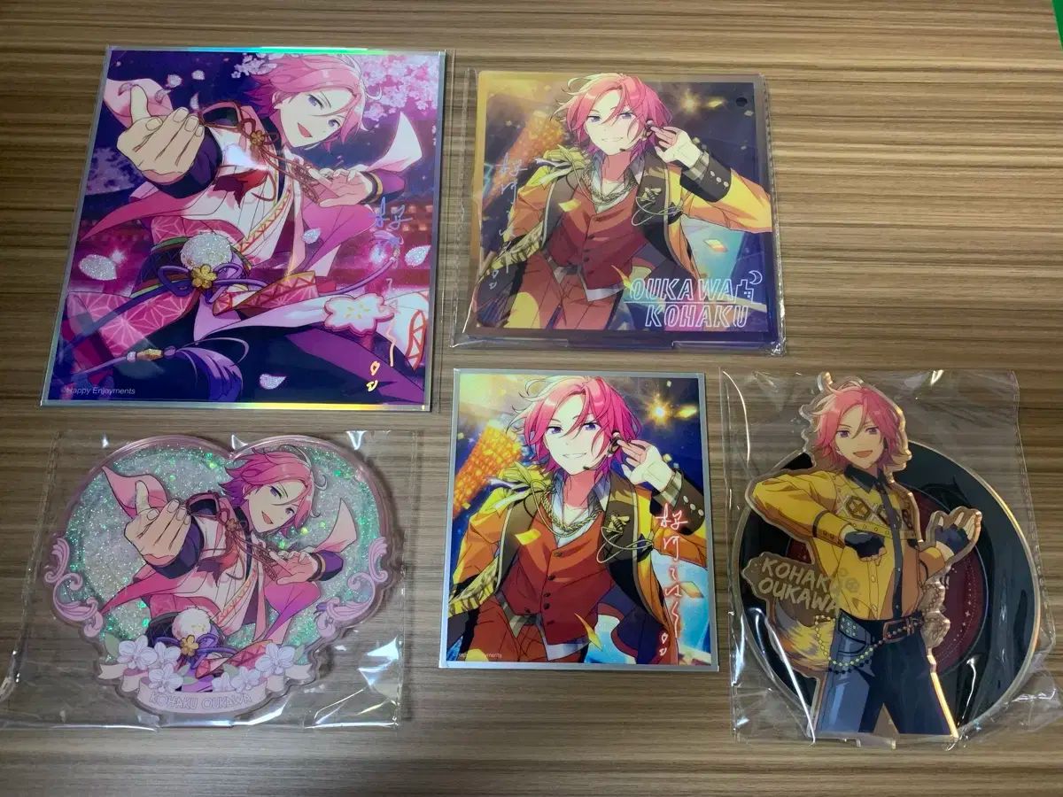 【雷市場（ポンジャン）商品韓国直送】 あんさんぶるスターズ！！(あんスタ) 中国あんさんぶるスターズ！！ 中国あんスタ 桜河 こはく 流砂 コロッタ 群星 6 周年 アクリル ビジュアル色紙 