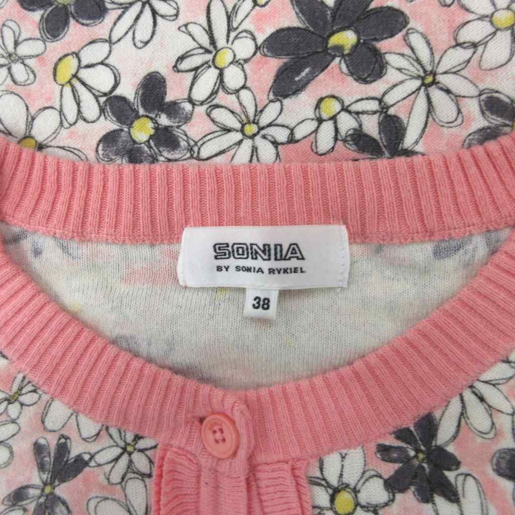 SONIA RYKIEL フリルニット 半袖 ピンク tifana_1-240001095496