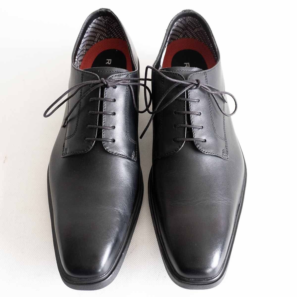 極美品/GORETEX仕様】REGAL【プレーントゥ レザーシューズ】25.5