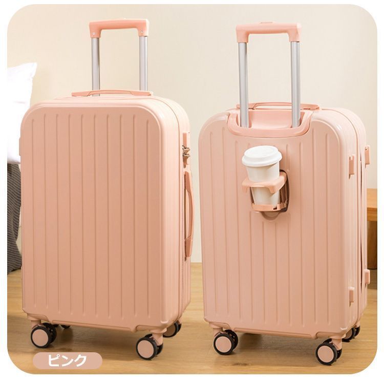 スーツケース 機内持込み キャリーケース キャリーバッグ 360°回転 8輪キャスター usbポート付き 充電 軽量 TSAロック鍵付き 豊富な