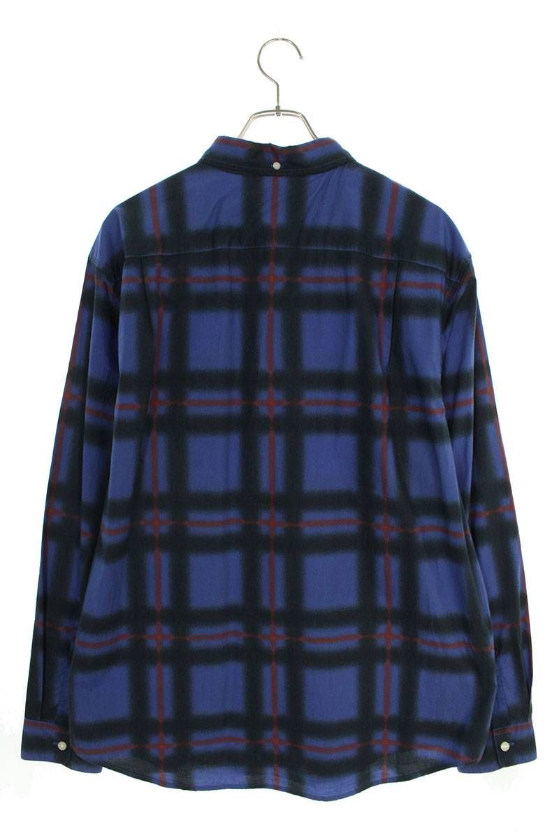 シュプリーム 21SS Spray Tartan Shirt スプレータータン長袖シャツ