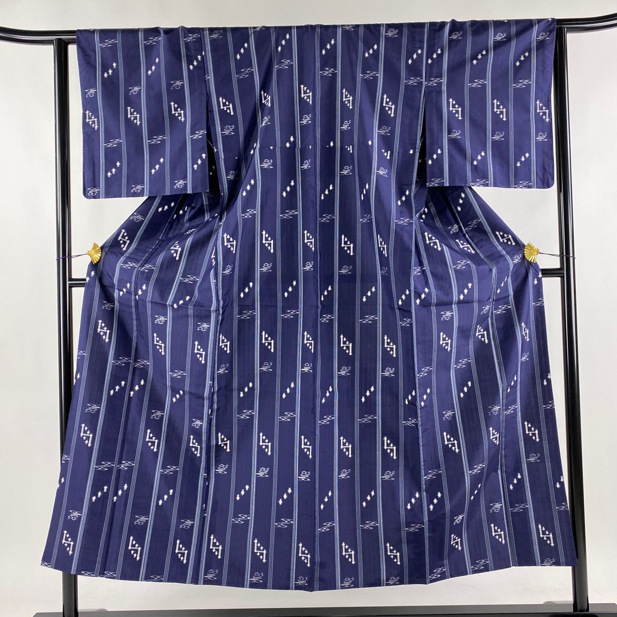 平和屋本店□極上 本場結城紬 重要無形文化財 奥順 モロ入り 100