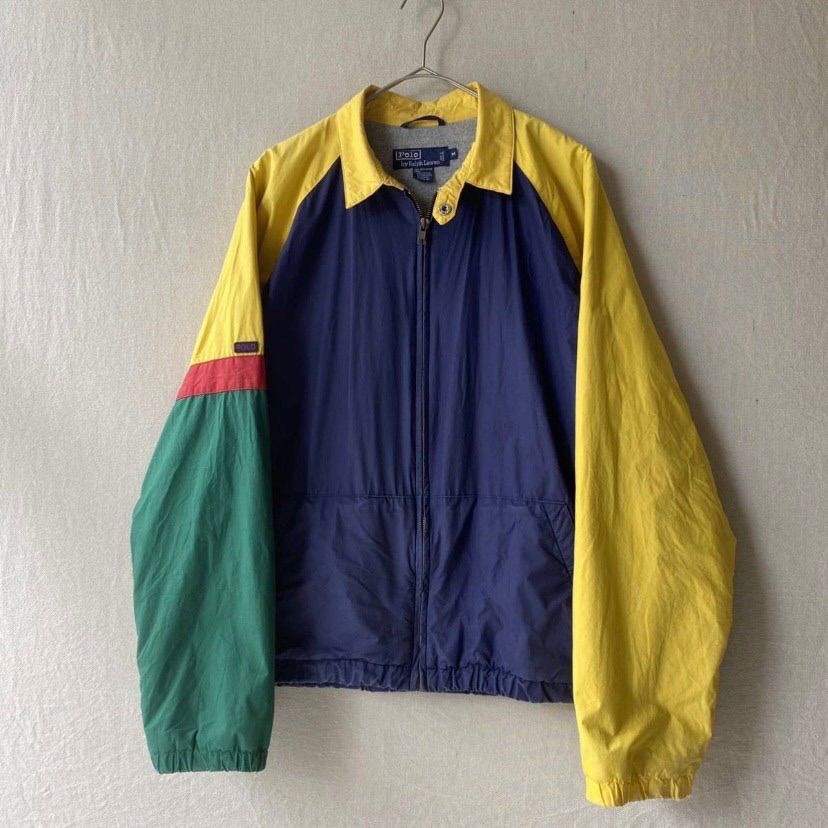 90s Polo Ralph Lauren ジャケット / M コットン 裏ボア スイング