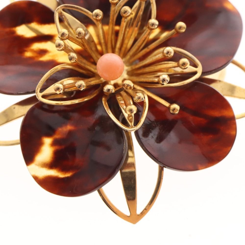 新品/美品】江崎べっ甲店の本べっ甲ブローチ