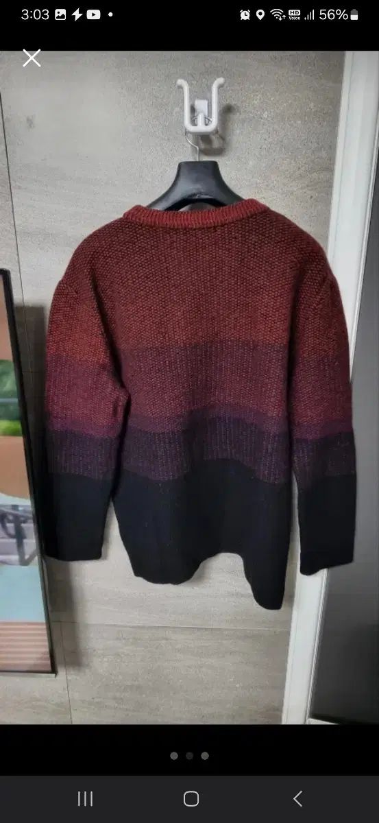 極美品⭐️ワイズフォーメン 長袖ニット シルク オフホワイト レッドステッチ 極美品⭐️ワイズフォーメン 長袖ニット シルク オフホワイト