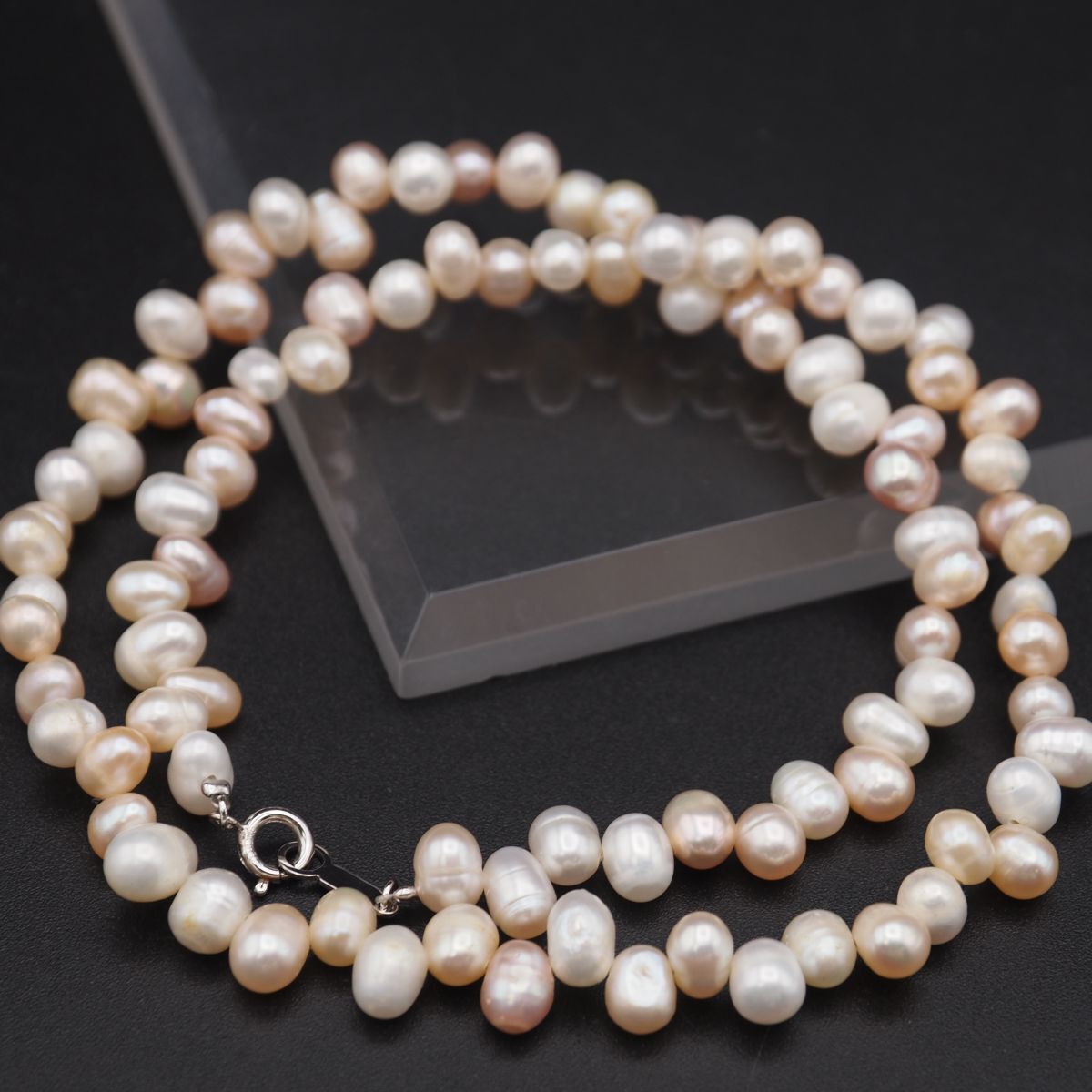 G776 淡水真珠 パール STERLING SILVER 925刻印 ネックレス デザイン