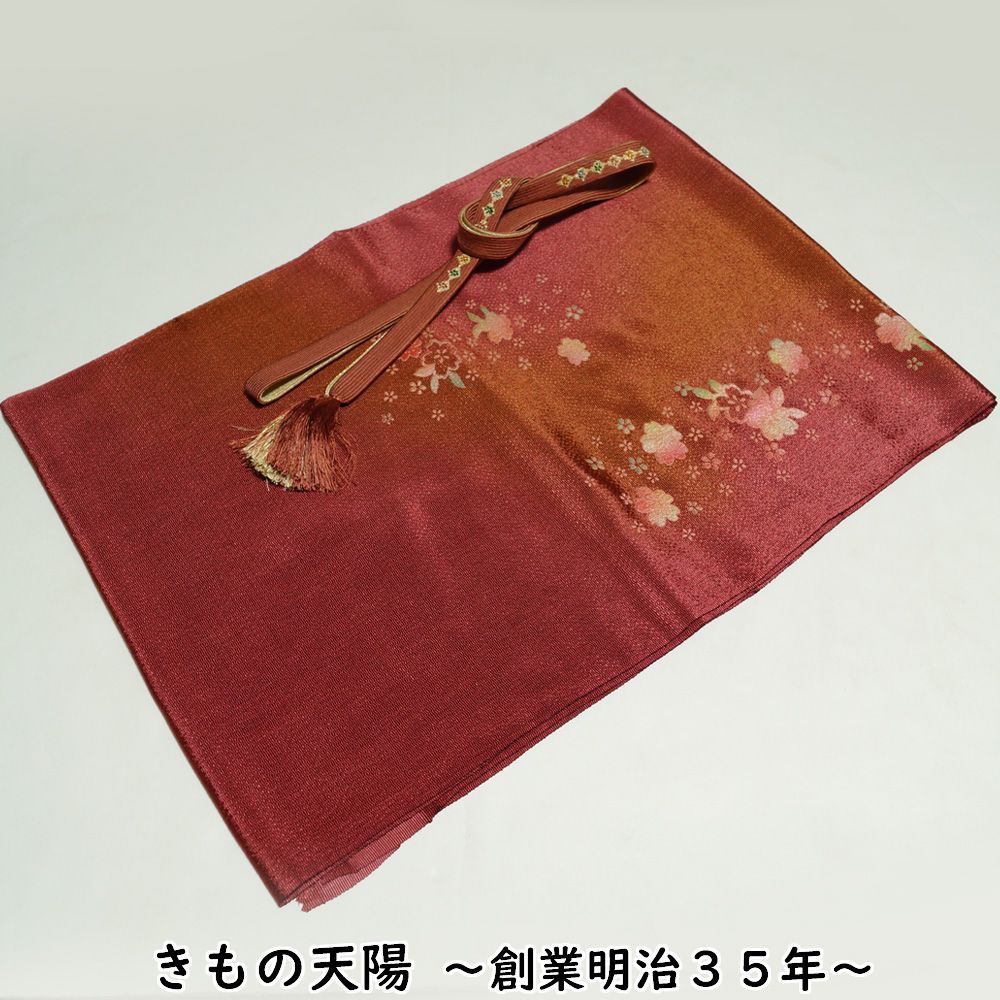 帯揚げ・帯締め 2点 セット フォーマル向け 桜模様 鬼しぼ