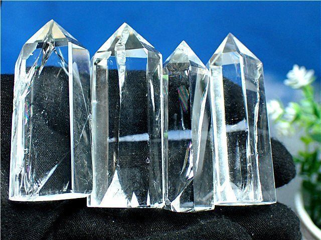 AAA級☆天然レインボー水晶六角柱七星陣B87B7/182B13C