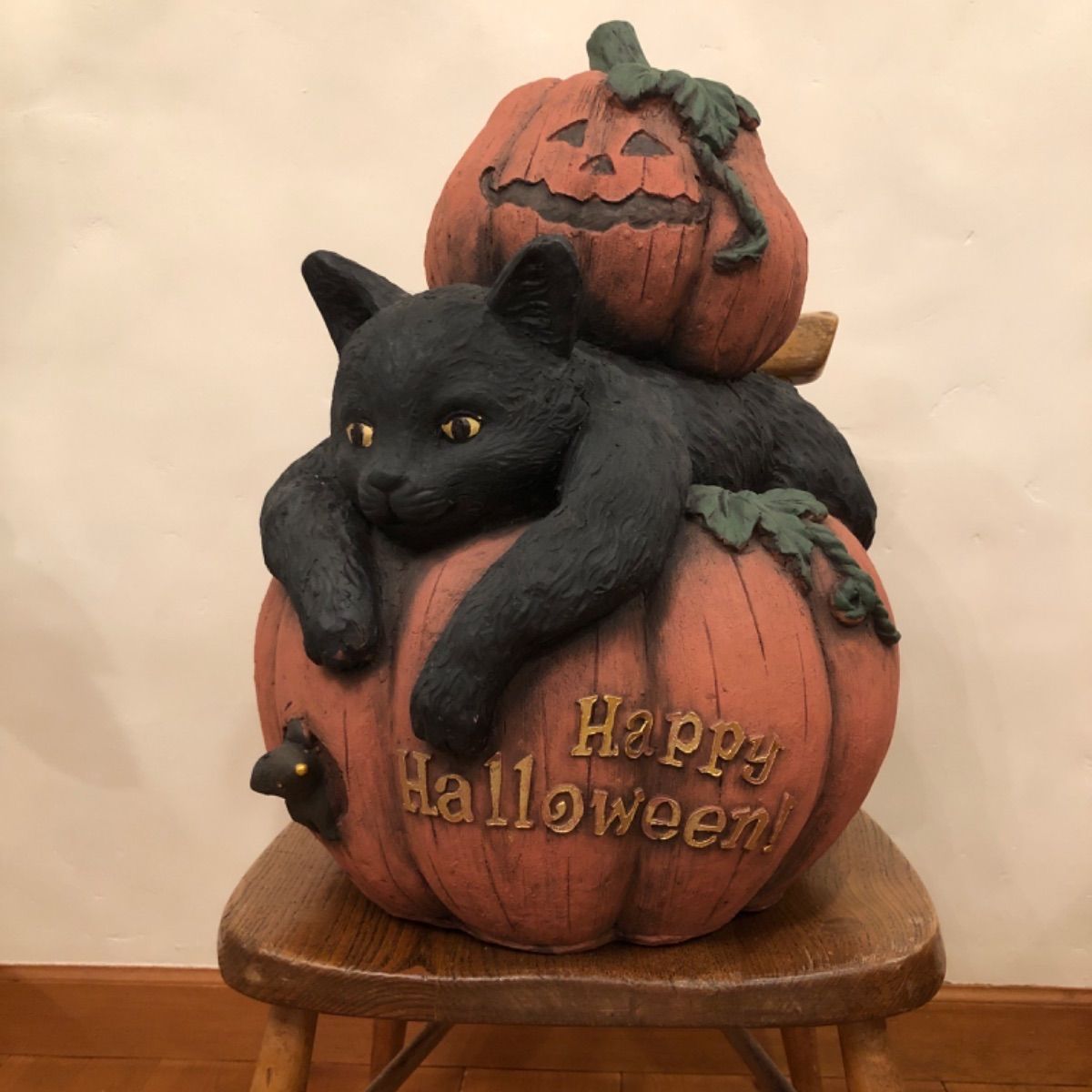 新作　新品　ジェリーキャット　ハロウィン　6体セット オバケ　カボチャ　黒猫 Amazon | ダブルパンプキン黒ネコオブジェ 高さ20cm 1個
