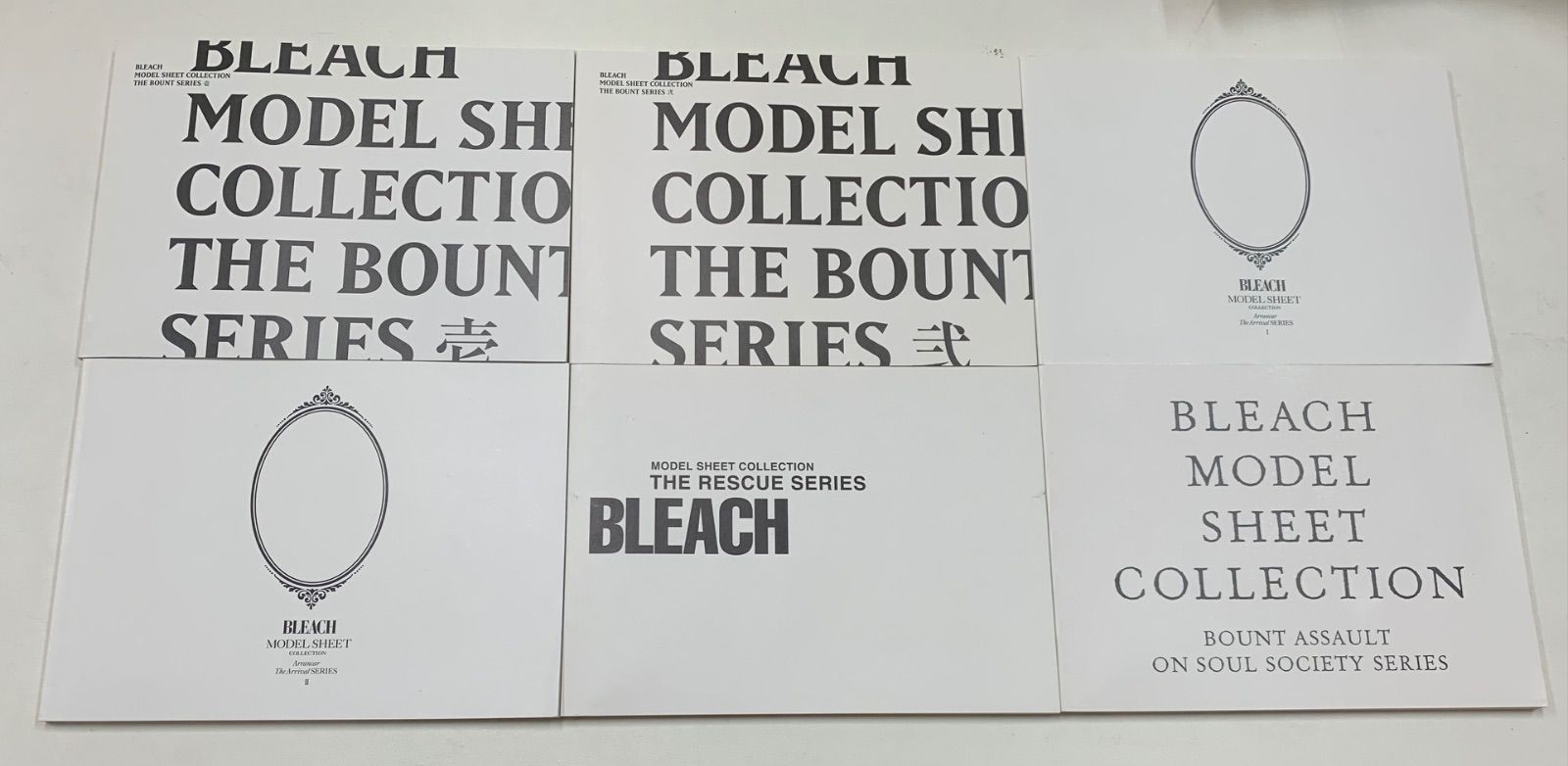 BLEACH MODEL SHEET COLLECTION 設定集 BLEACH MODEL SHEET COLLECTION 設定集 12冊まとめ売り
