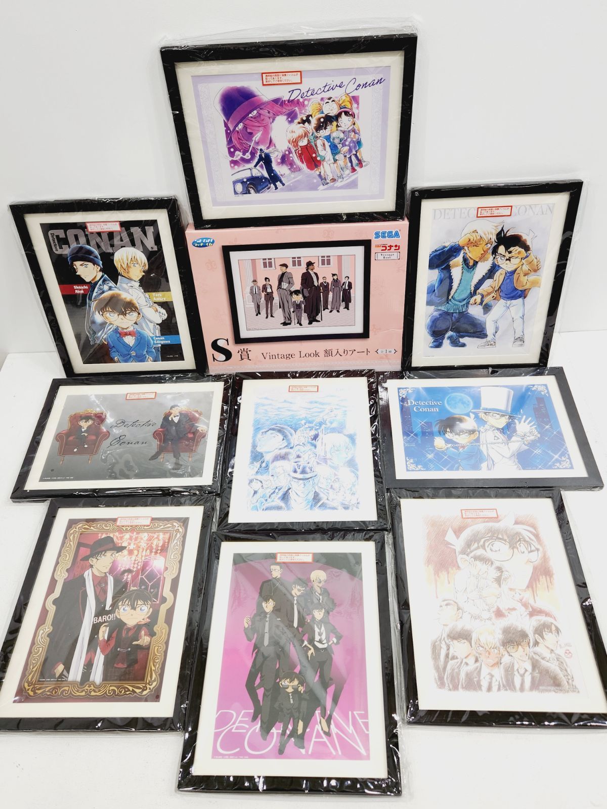 小牧店】内袋未開封 名探偵コナン セガラッキーくじ 額入りアート 10枚