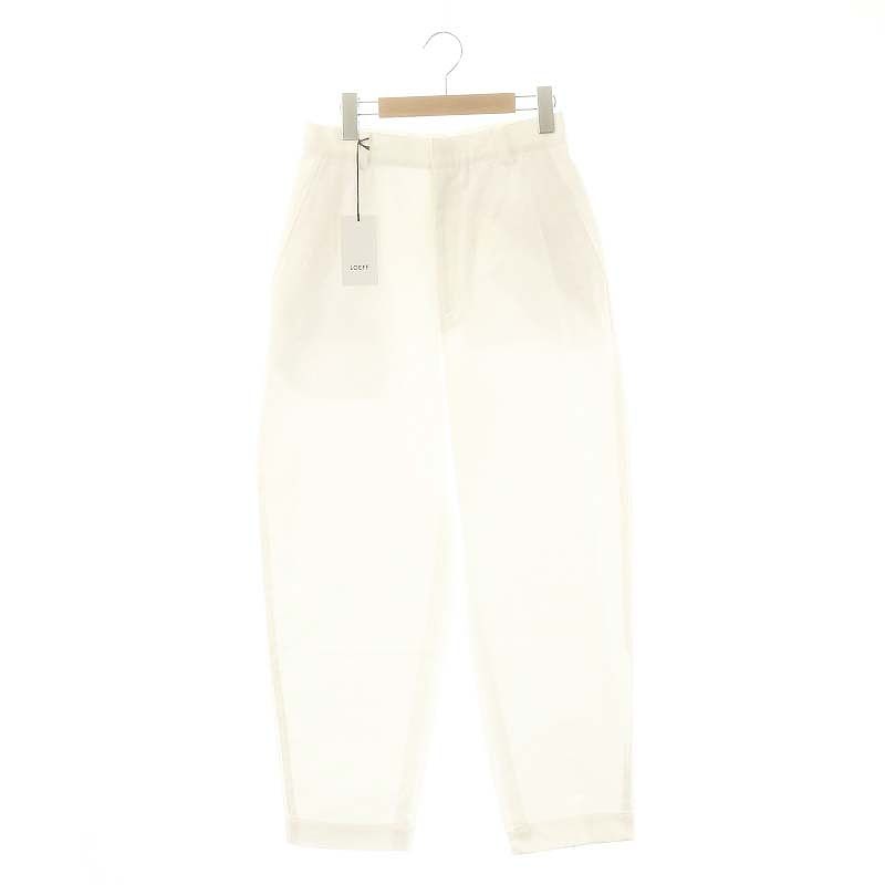 ロエフ LOEFF コットンツイルボンタントラウザーパンツ テーパード 1