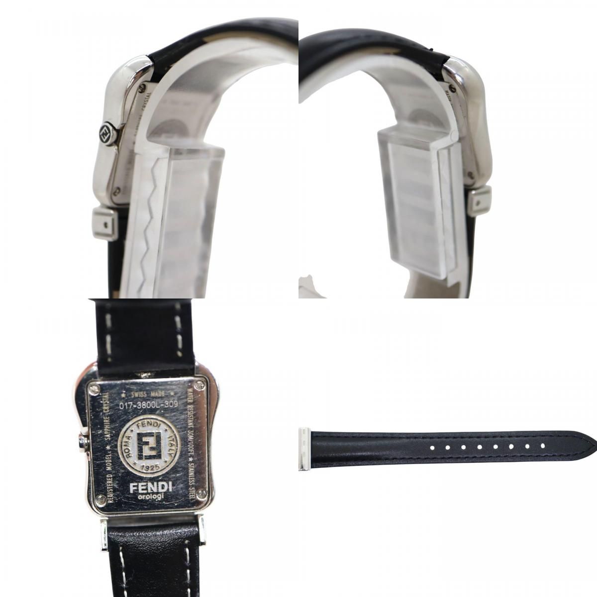 FENDI フェンディ 3800L バックルモチーフ SS 稼働 腕時計
