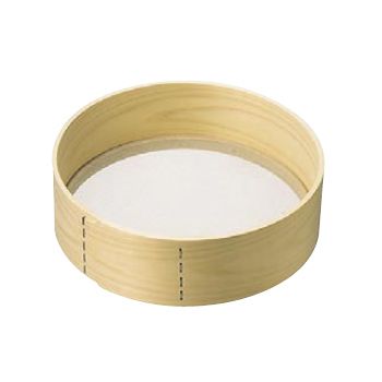 【新品】粉フルイ （木枠） ステン張 24メッシュ 尺1（33cm）