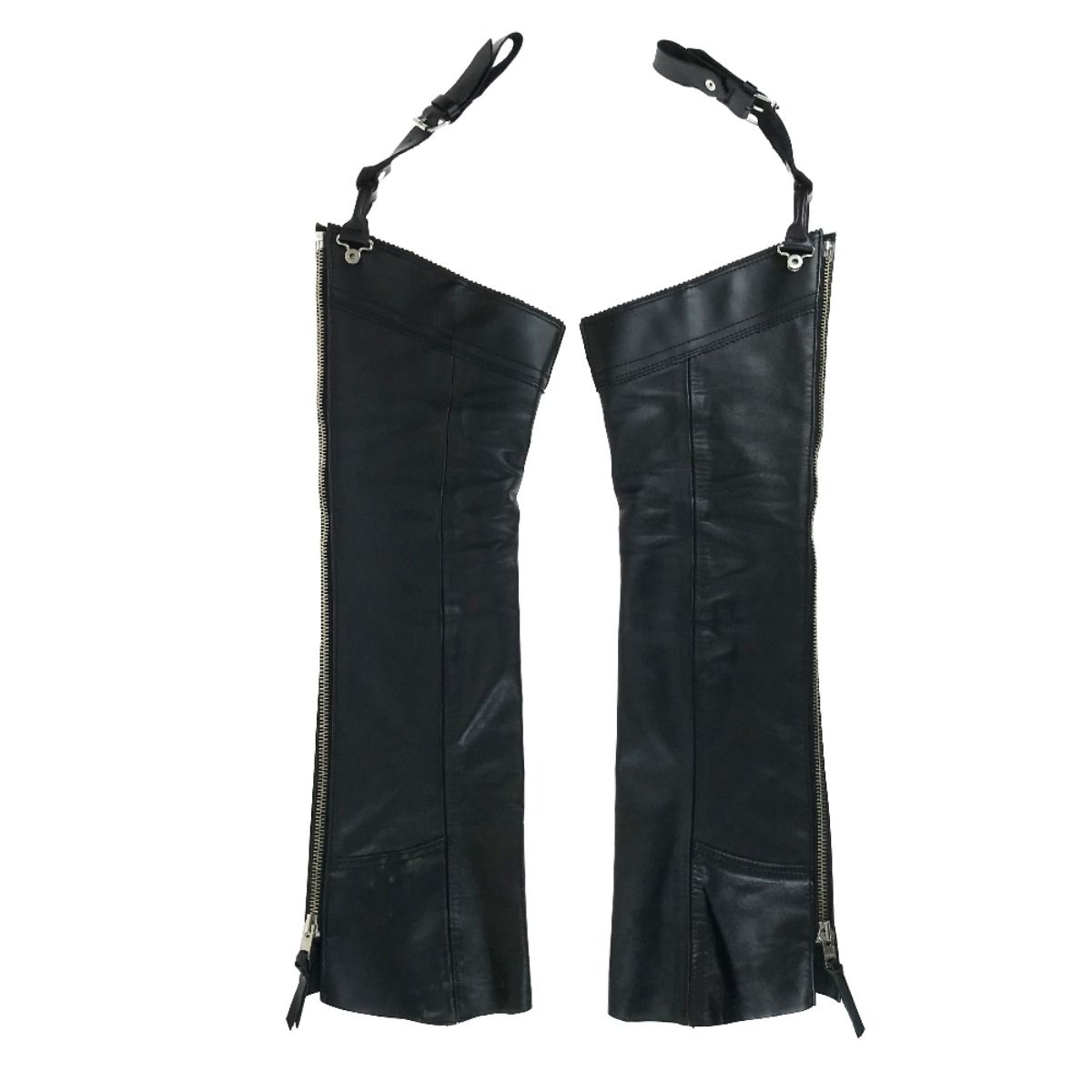 KADOYA カドヤ BLACK CURVY 革チャップス レディース ブラック S