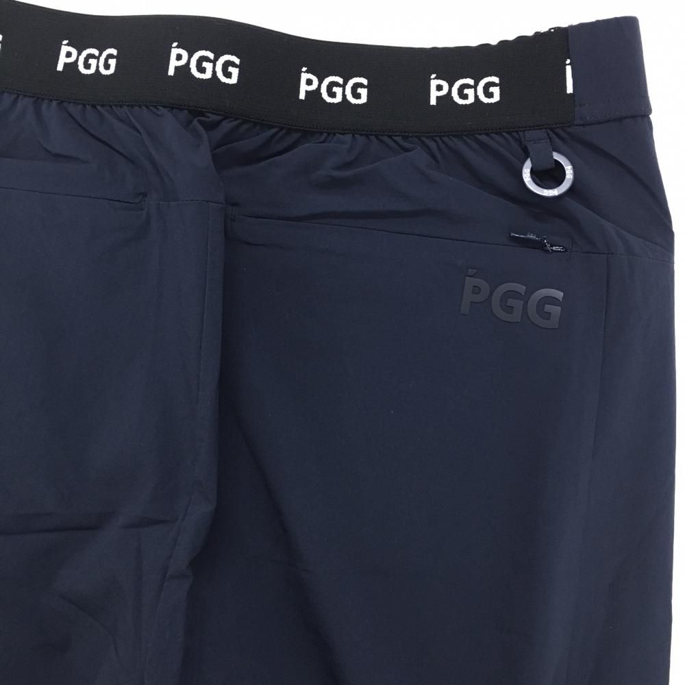 新品タグ付】PGG ショートパンツ ゴルフ ロゴ ナイロン M 紺