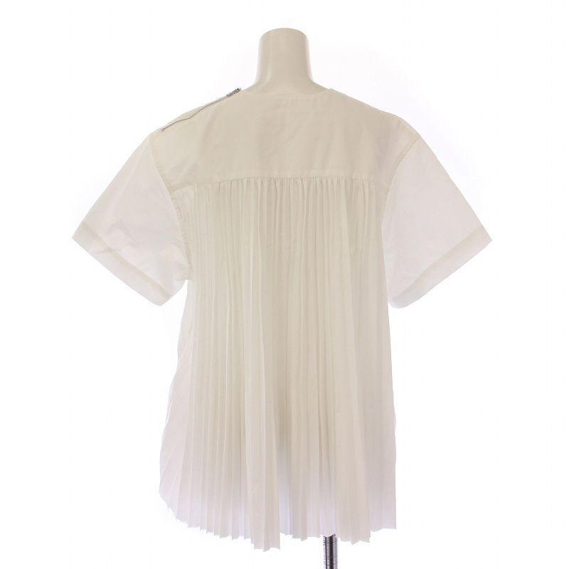 極美品　sacai プリーツぺプラムブラウス　白シャツ　半袖シャツ　ブラウス org.jpg?w=1500&h=1500