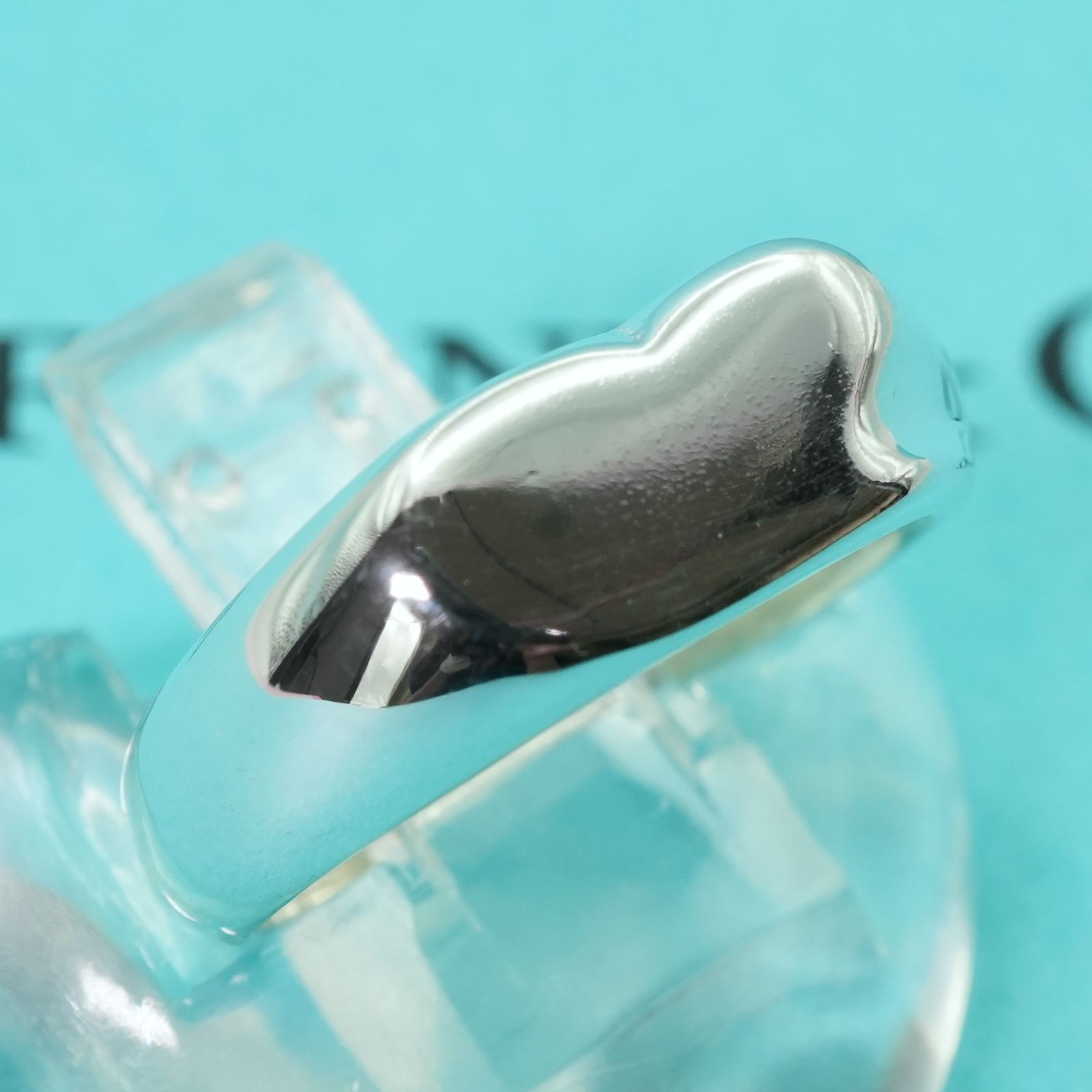 極美品　ティファニー　リング　シグネット　ハート　925　11号　鏡面磨き 廃盤】ティファニー TIFFANY&Co ハート リターントゥ シグネット