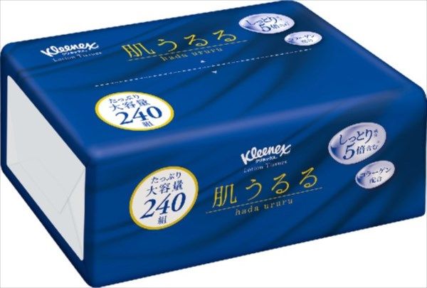 まとめ買い-24点セット ＫＬＸティシューローション肌うるる ソフトパック ２４０組 日本製紙クレシア ティッシュ