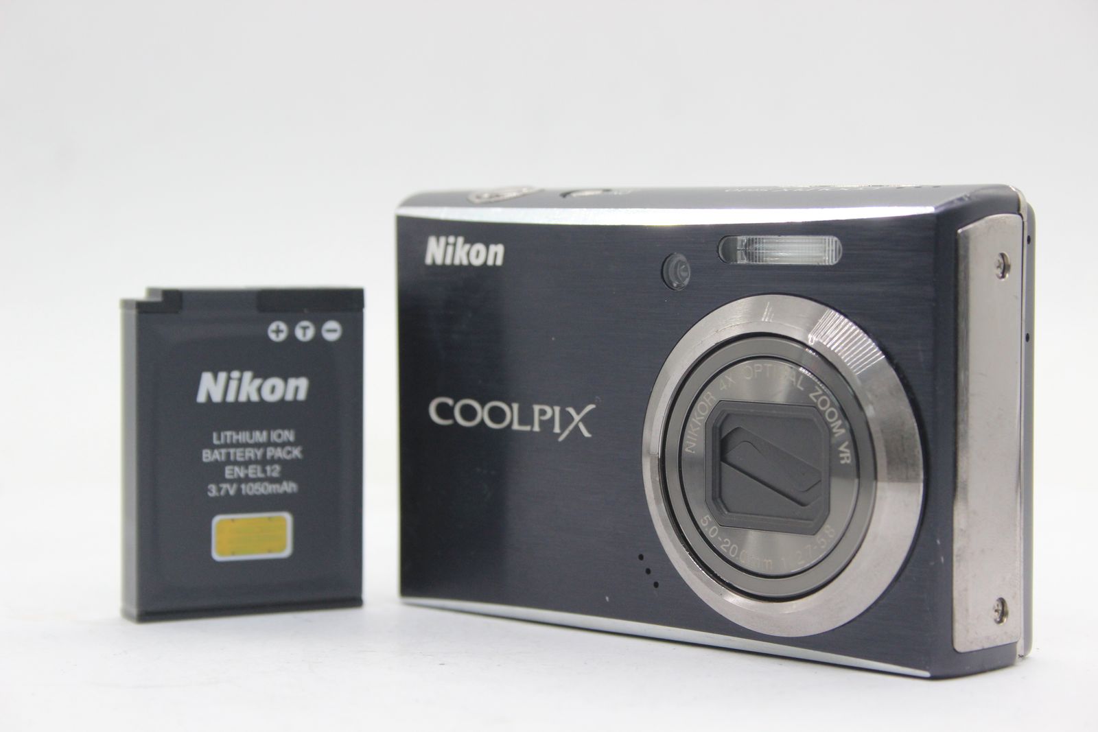 返品保証】 ニコン Nikon Coolpix S610 ブラック Nikkor 4x バッテリー 