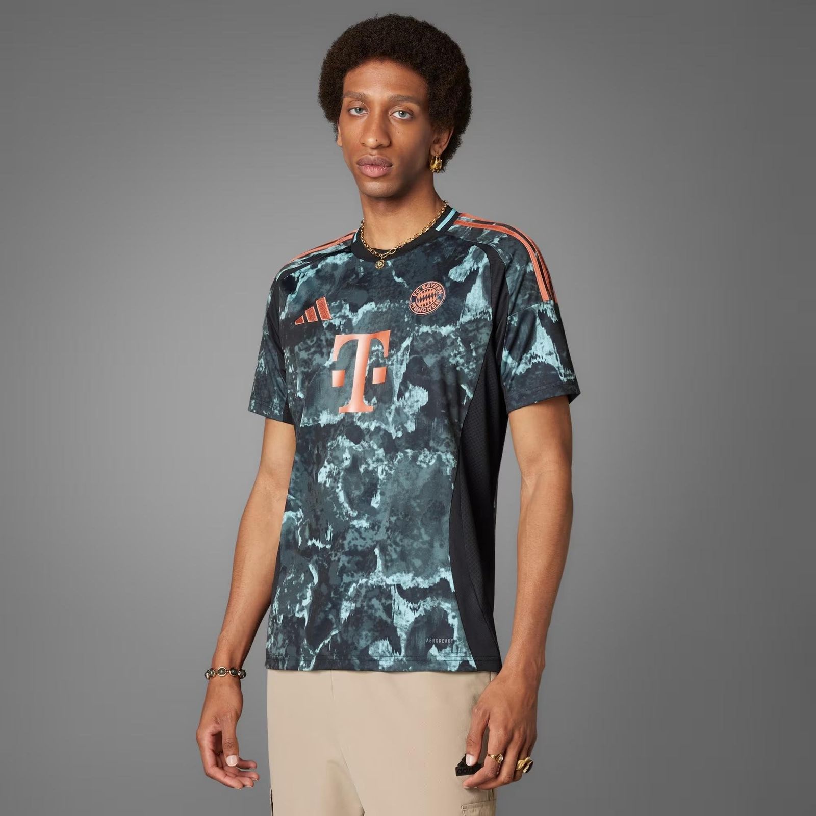 アディダス サッカー フットサル ライセンスシャツ FCバイエルン 24 25 アウェイユニフォーム メンズ LLメンズ O ブラック