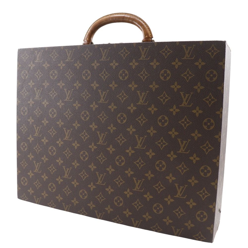 LOUIS VUITTON ルイ ヴィトン ディプロマット アタッシュケース ブリーフケース モノグラムキャンバス 茶 0951 ユニセックス トランク