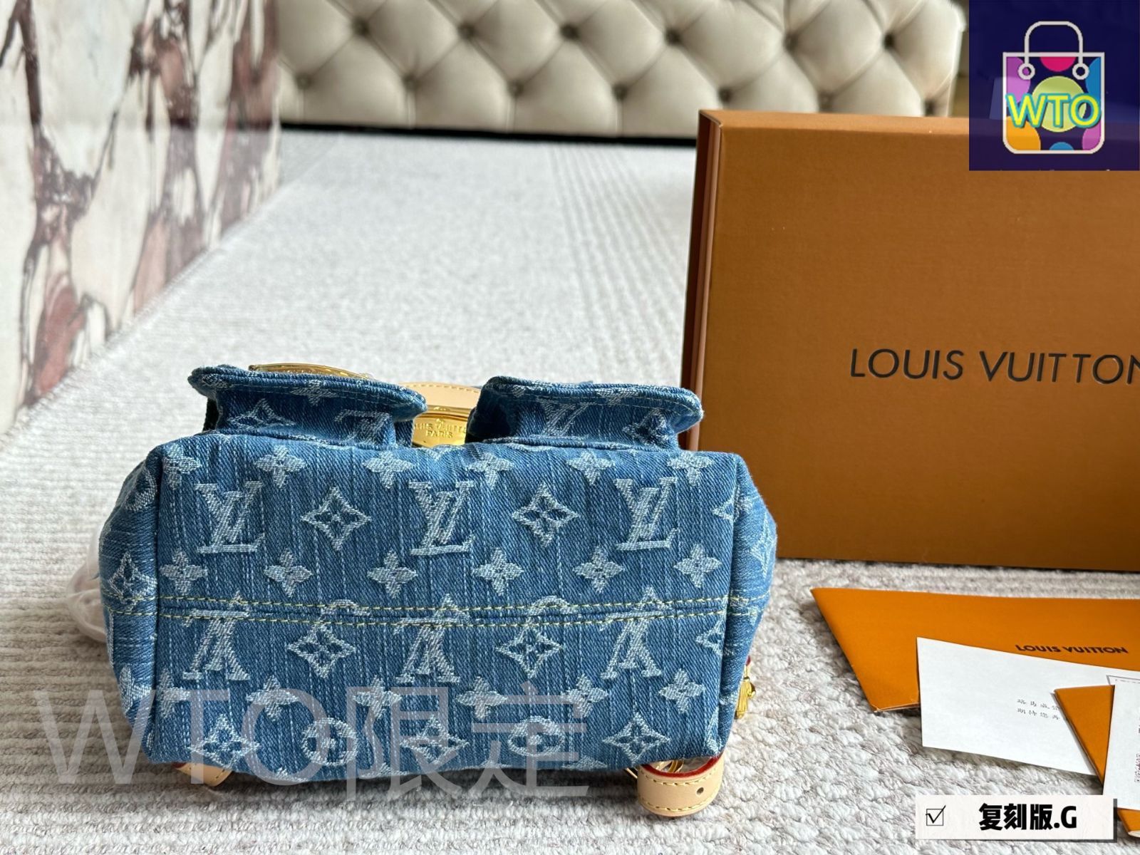 今日WTO】Louis Vuitton Monogram Denim デニムブルー