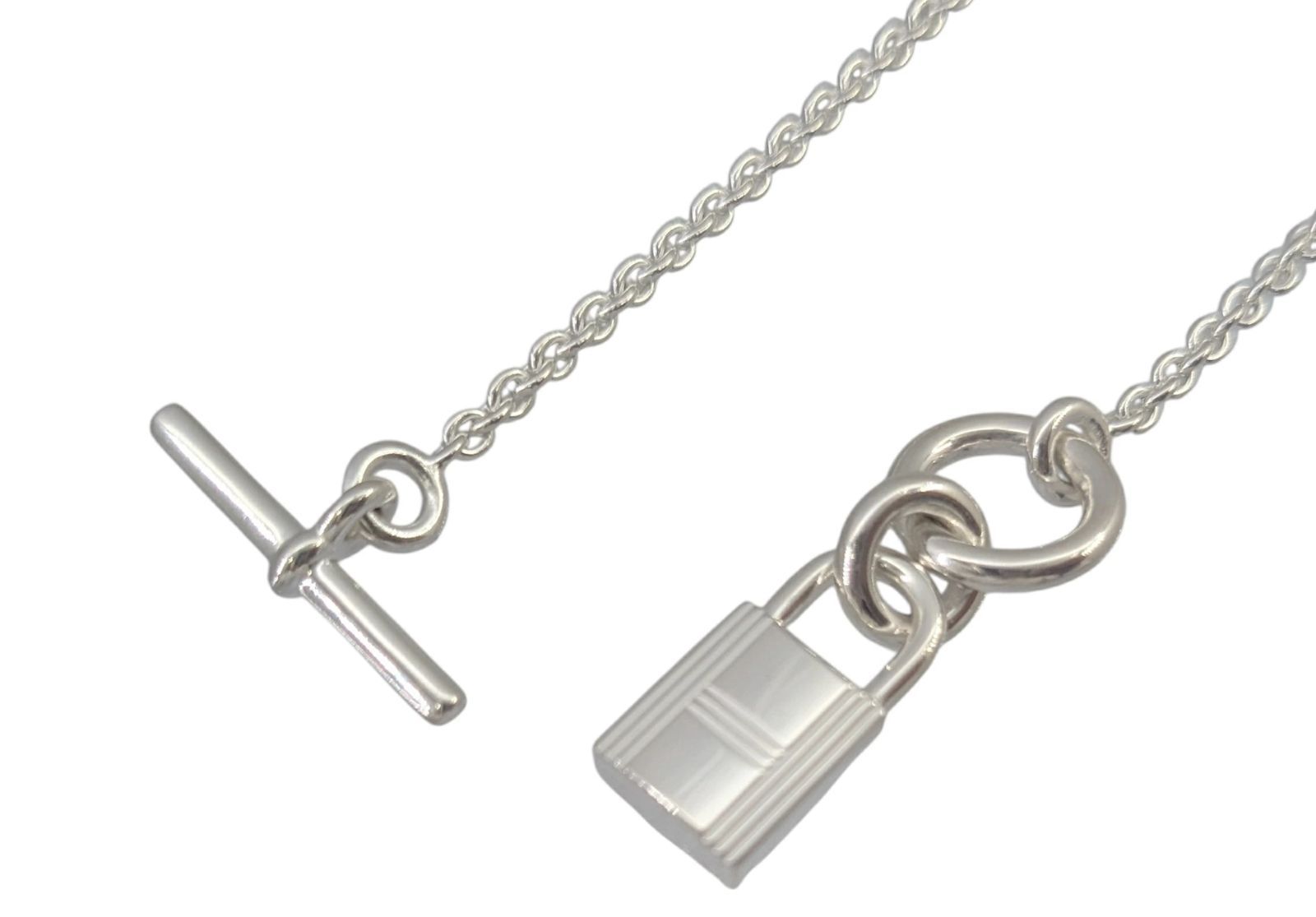 HERMES エルメス アミュレット パドロック ネックレス Ag925 シルバー