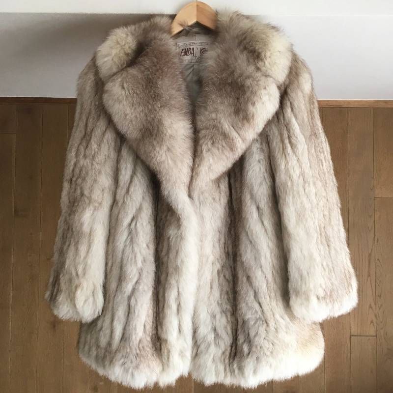 EMBA エンバ ブルーフォックス ファーコート コート