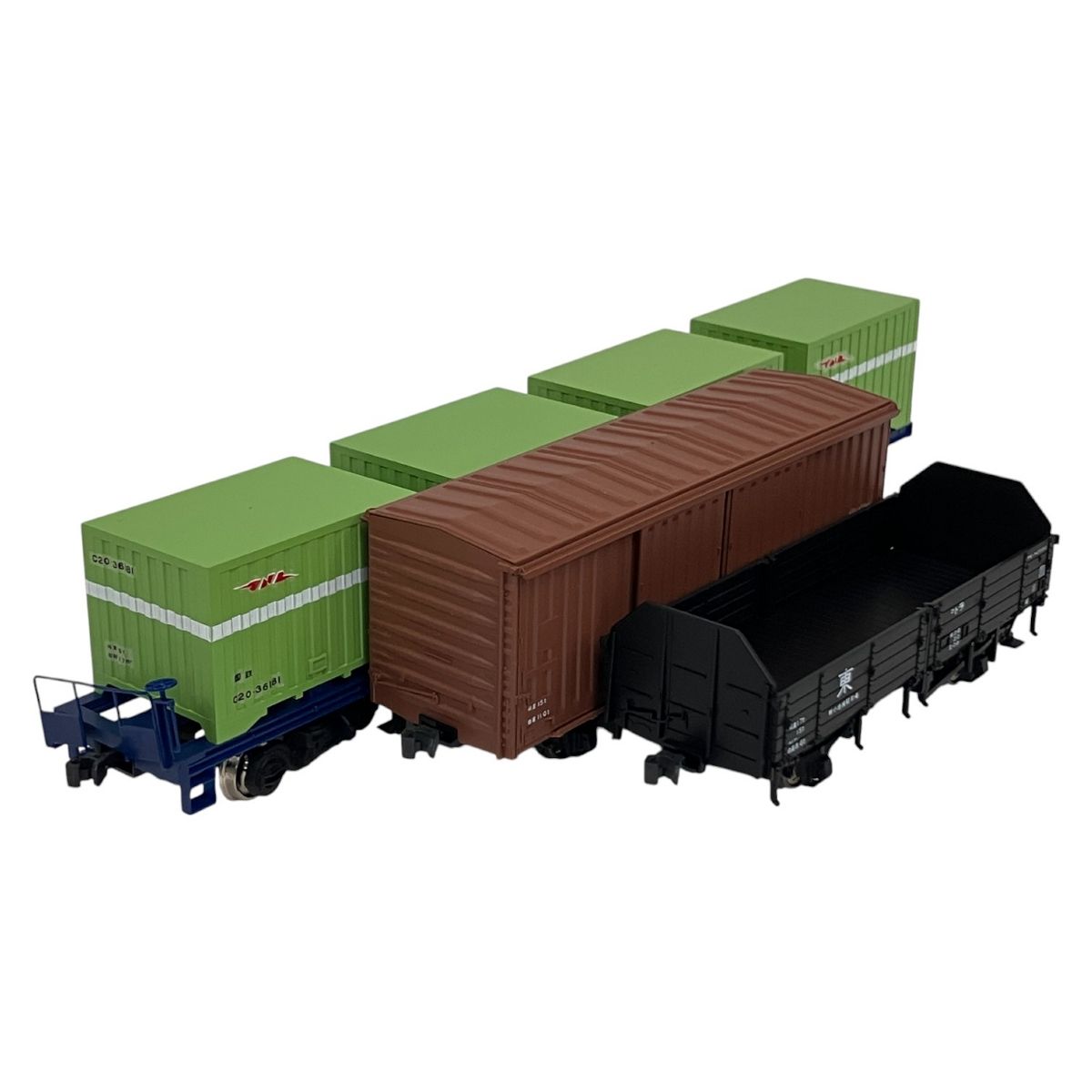 KATO 1-808 809 801 ワム80000 トラ45000形 無蓋車 コキ 10000 コンテナ貨車 4両セット HOゲージ 鉄道模型 O9942378