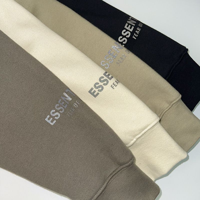 FOGESSENTIAL メンズパーカーコットンブラウス長袖スウェットズボン上下セット裏地毛