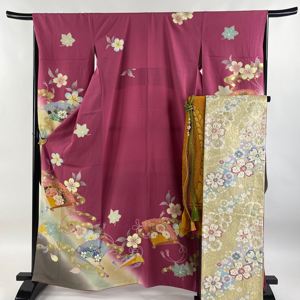 振袖　広衿　袷　金彩　裄長　ロング丈　裄67.5cm　丈162.5cm 振袖 広衿 袷 金彩 裄長 ロング丈 裄67.5cm 丈162.5cm