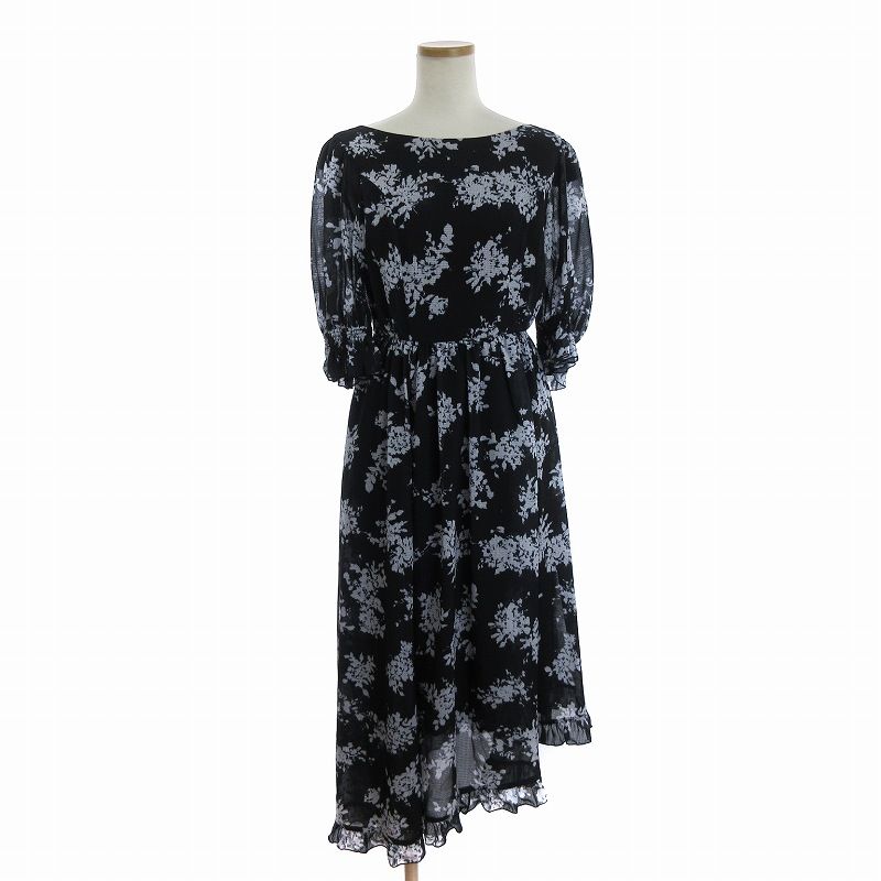 ハーリップトゥ Herlipto タグ付き Asymmetrical Floral Dress 