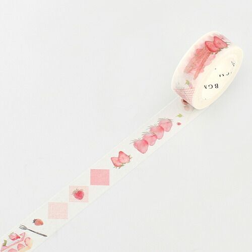 まとめ ビージーエム マスキングテープ イチゴケーキ BM-LA046 ×50セット