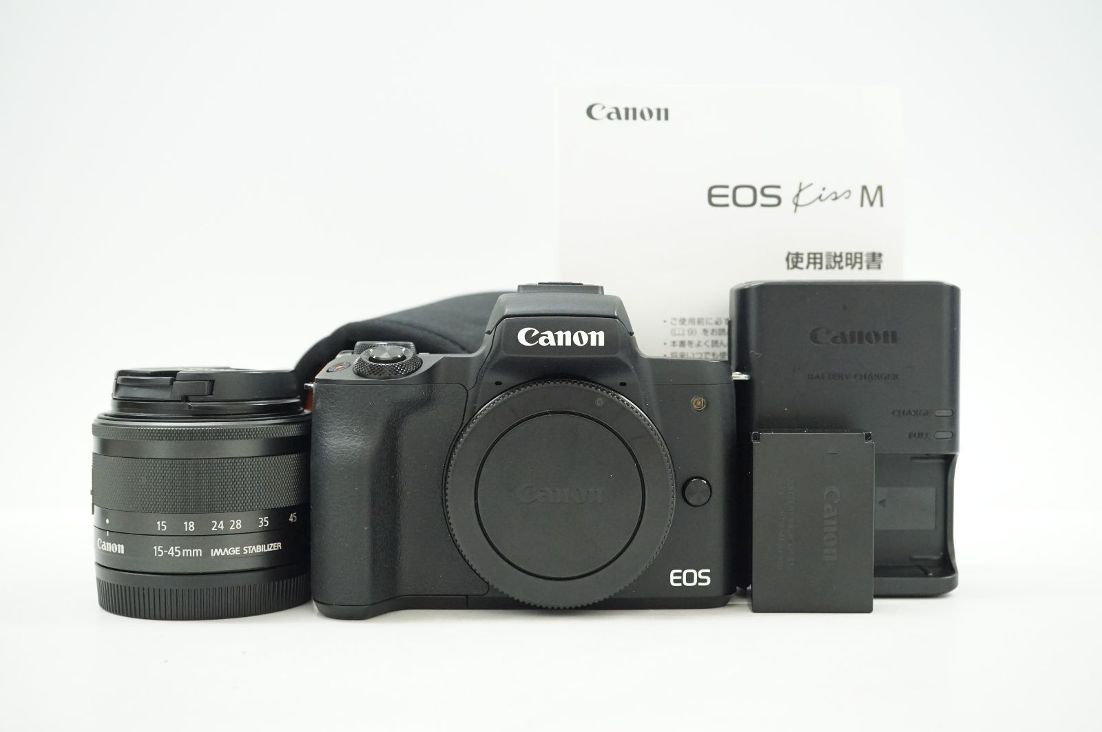 C051813-1 Canon EOS Kiss M ミラーレス一眼ダブルレンズキット