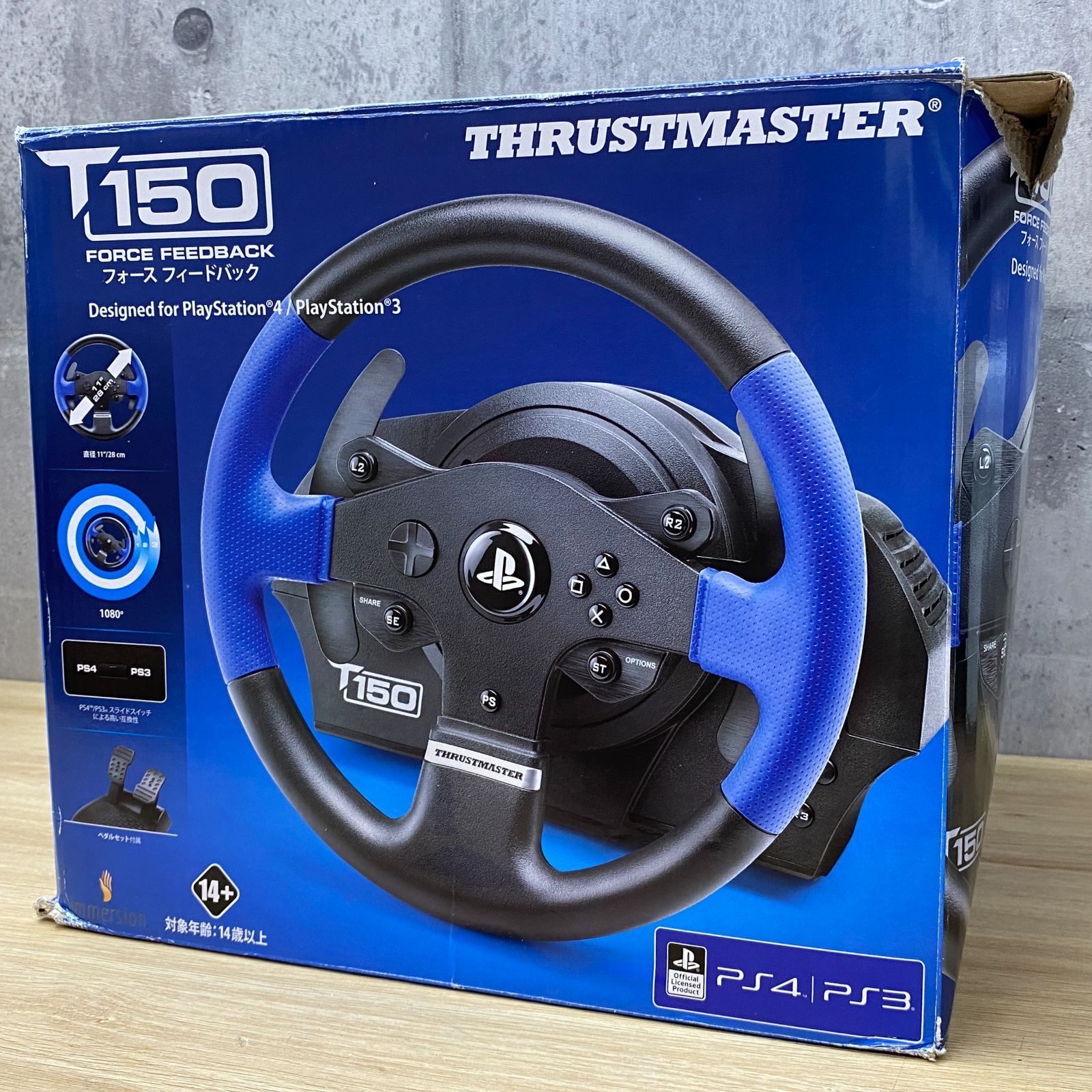 D-08050 Thrustmaster スラストマスター T150 レーシングコントローラー FORCE FEEDBACK ジャンク品扱い -  メルカリ