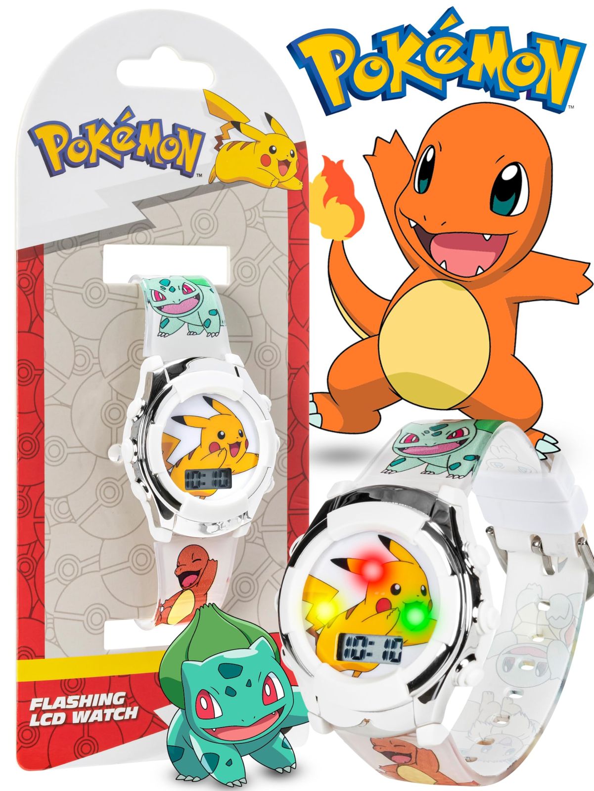 ポケモン ボーイズ クォーツウォッチ ゴムストラップ付き マルチ