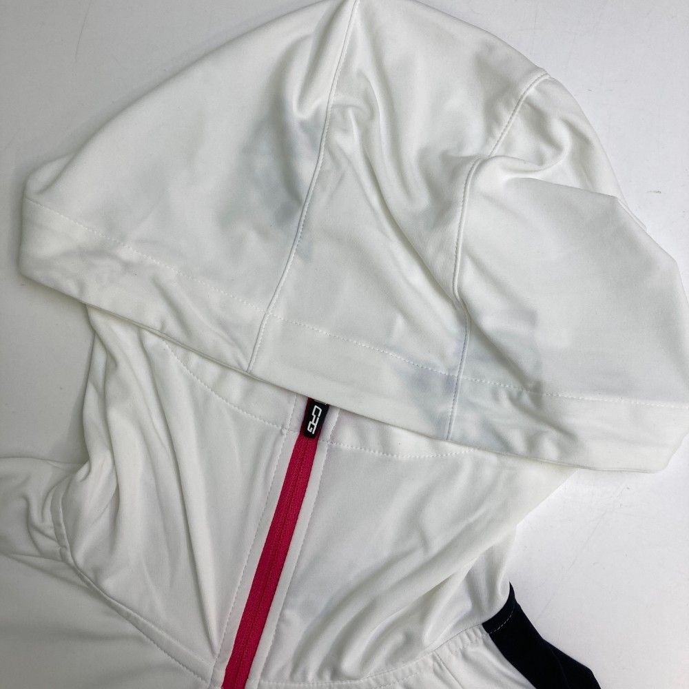 サイズ：L CPG GOLF シーピージーゴルフ  長袖フードTシャツ  ホワイト系 [240101465656] ゴルフウェア レディース ストスト サイズ：L CPG GOLF シーピージーゴルフ 長袖フードTシャツ