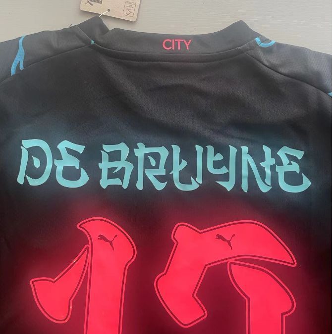 マンチェスターシティ　ハーランド　ユニフォーム　ブラックアイパッチ ハーランド ブラックアイパッチ マンチェスターシティ 3rd