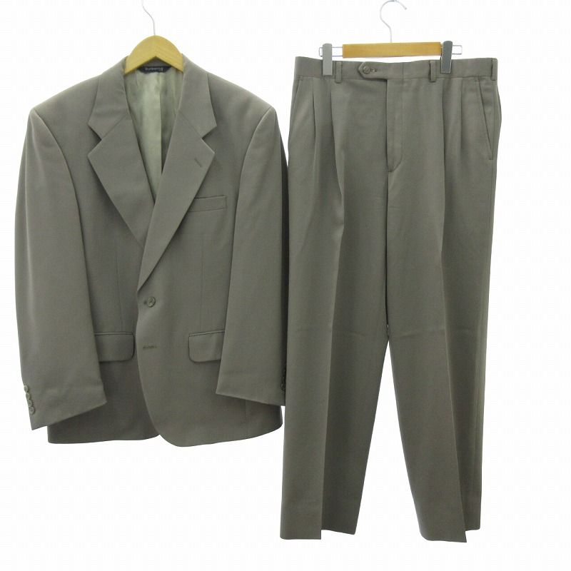 バーバリーズ Burberrys セットアップ スラックス シングルベント 2B 茶 ブラウン 約L