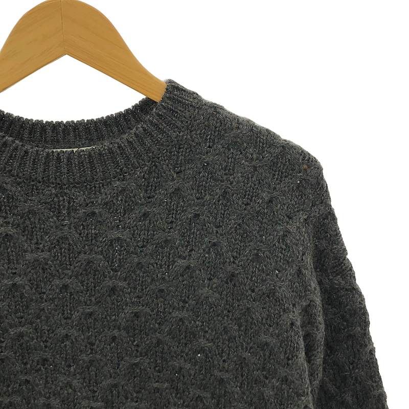 【美品】  LOHEN / ローヘン | 2023AW | フィッシャーマンクルーニット | F | グレー | レディース 美品】 LOHEN / ローヘン | 2023AW | フィッシャーマンクルーニット