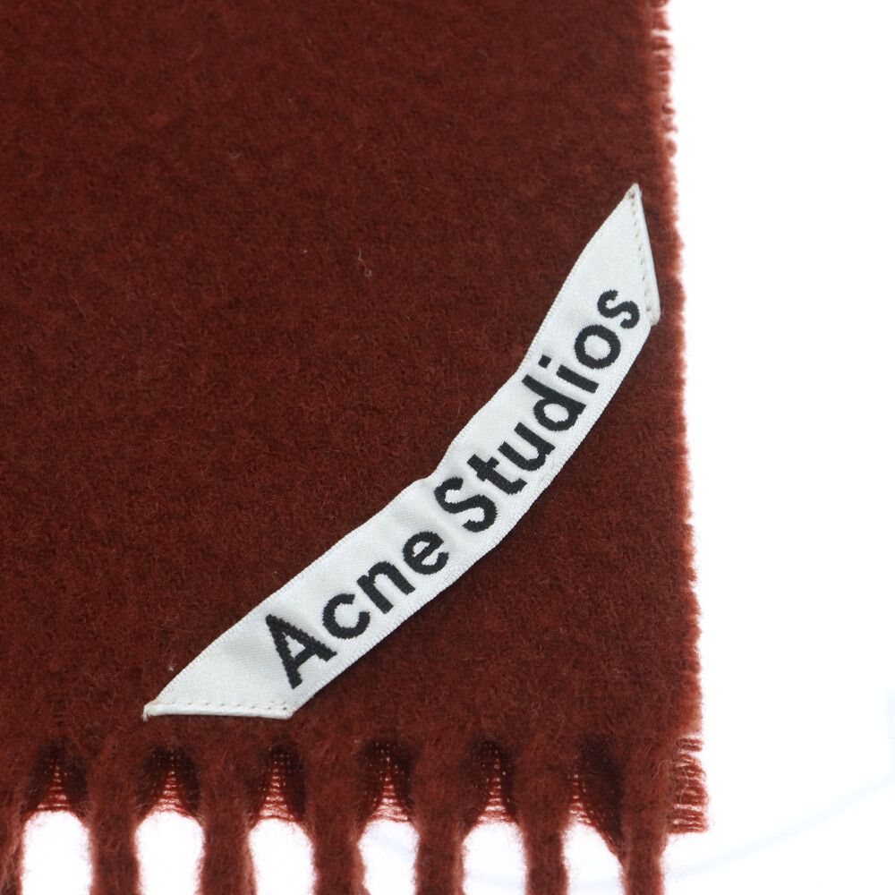 Acne Studios (アクネ ストゥディオズ) ロゴラベルフリンジマフラー