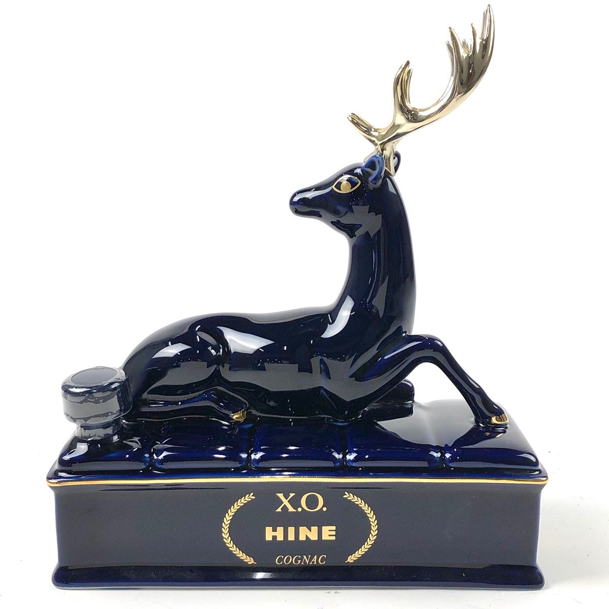 未開封 X.O HINE COGNAC 陶器 鹿ボトル リモージュ ブルー 未開封品】HINE(ハイン)よりコニャックXO 鹿ボトルが入荷致し