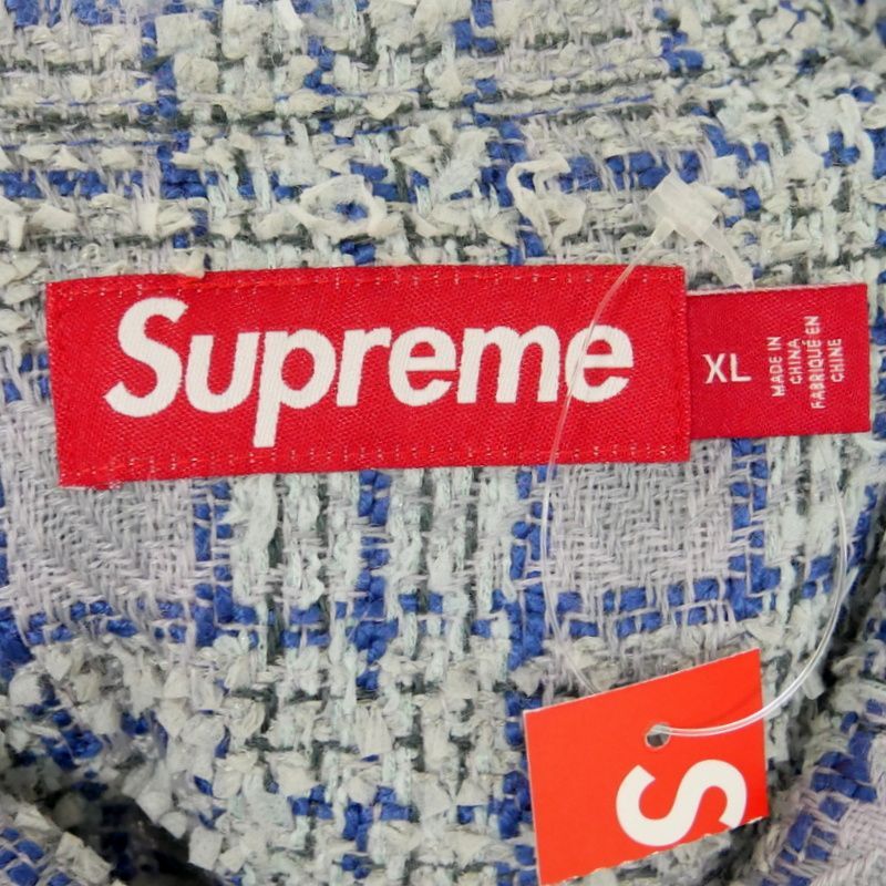 Supreme 国内正規 24AW 24FW Boucle Zip Up Shirt ブークレ Supreme 国内正規 24AW 24FW Boucle Zip Up Shirt ブークレ