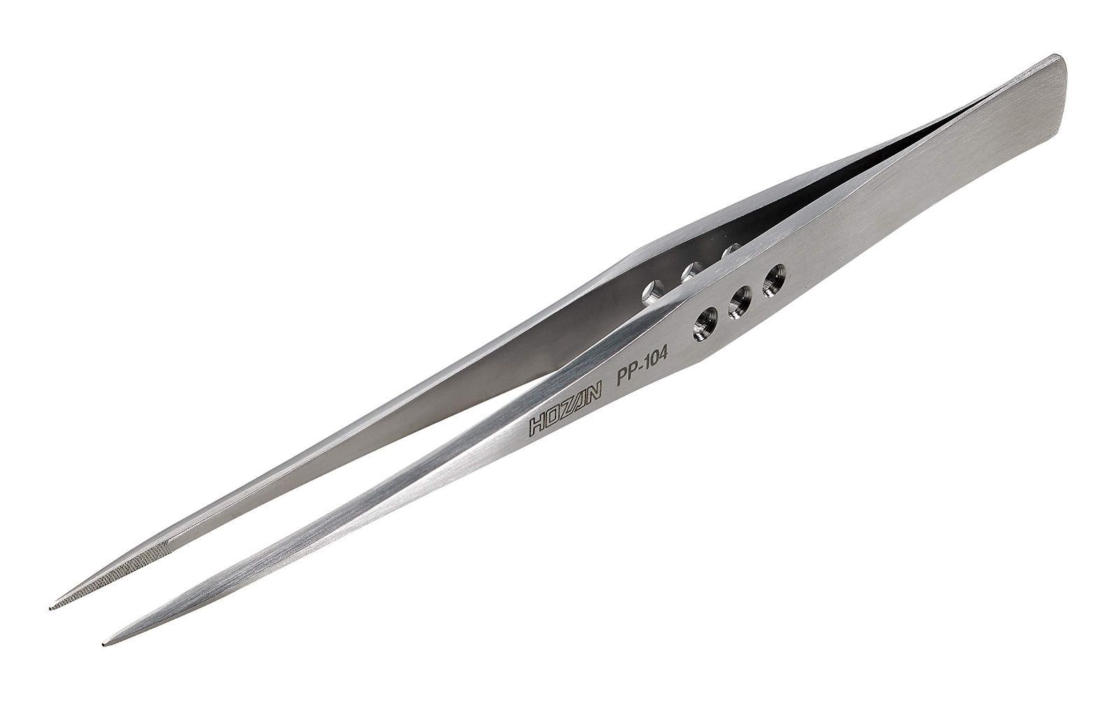 数量 開き幅10mm 全長150mm 先端幅0.5mm 板厚2.5mm 直型 厚肉仕上げ ロングタイプ ピンセット PP-104 ホーザン HOZAN