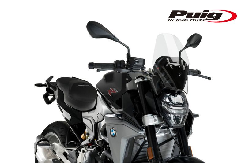 Puig 20360W NEW GENERATION SPORT [CLEAR] ステー付き BMW F900R (20-25) プーチ スクリーン カウル